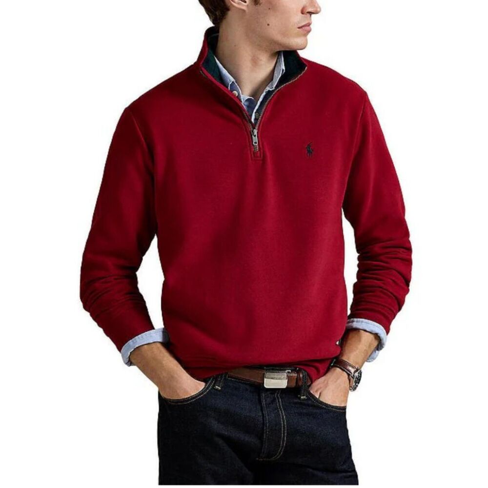 Polo Ralph Lauren The RL Fleece Quarter-Zip Sweatshirt Red XL